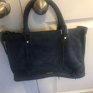 Rebecca Minkoff Blue Suede Tote Bag